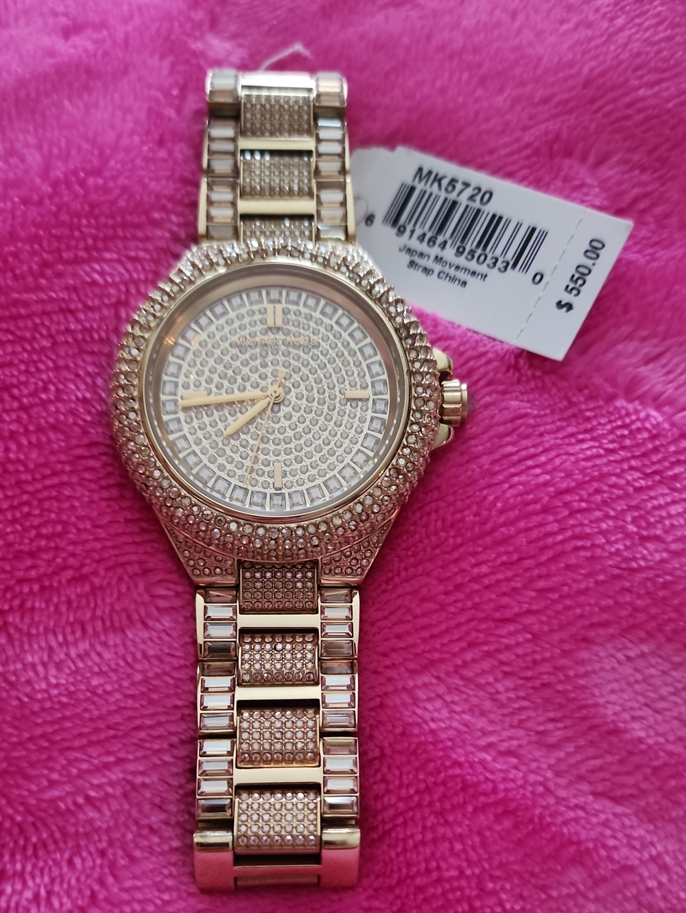 Michael Kors Camille Gold Crystal-Embellished Womens Bracelet Watch. GORGEOUS!!!